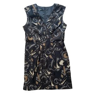 AGB Dress Black Gray Brown Tulip Cocktail Dress 
Size 14